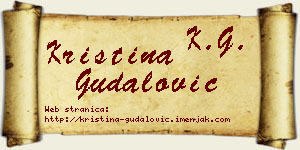 Kristina Gudalović vizit kartica